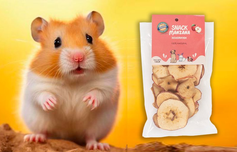 Manzana deshidratada - nutrypets - hamsters Manzana deshidratada - nutrypets - hamsters